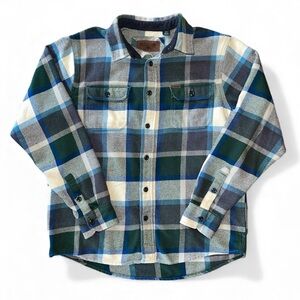 Orvis Big Bear Heavyweight Plaid Flannel Shirt Chore Shacket Outdoor Gorpcore M